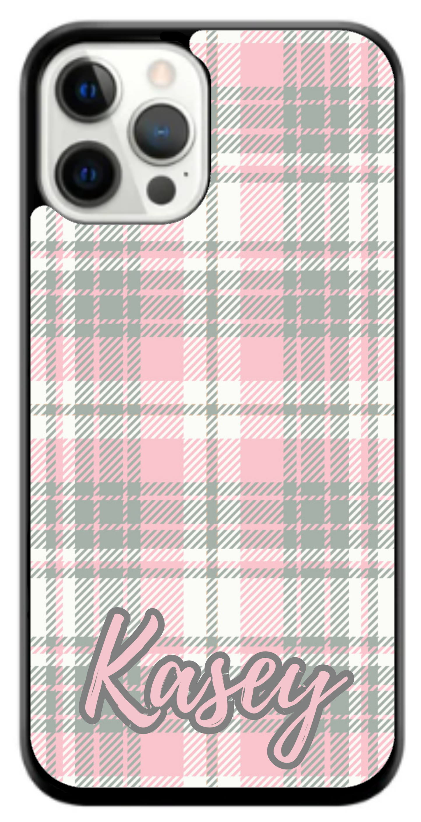 Pink Plaid Phone Case/Custom